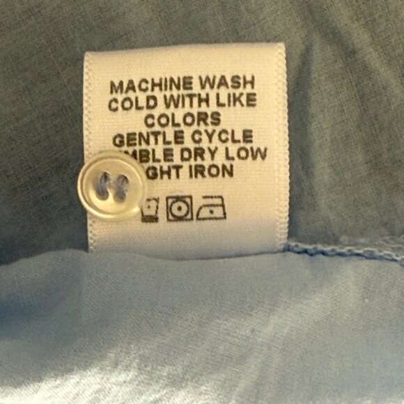 Xirena sz L light blue cotton long sleeve button down Shirt great condition - Picture 8 of 8